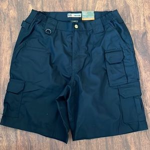 Mens 5.11 taclite shorts 9.5 inseam, navy blue, size 34 waist
